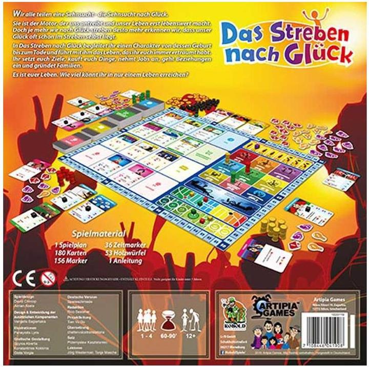 Image du produit 1023119 - Das Streben nach Glück, jeu de société pour 1 à 4 joueurs à partir de 12 ans (Allemand)