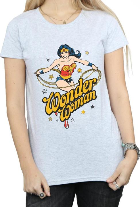 Actual product image Womens/Ladies Wonder Woman Stars Cotton T-Shirt (S)
