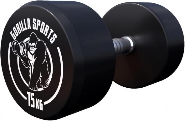 Immagine prodotto Gorilla Sports Manubri rotondi (1 x 15 kg)