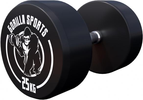 Actual product image Gorilla Sports Round dumbbells (1 x 25 kg)