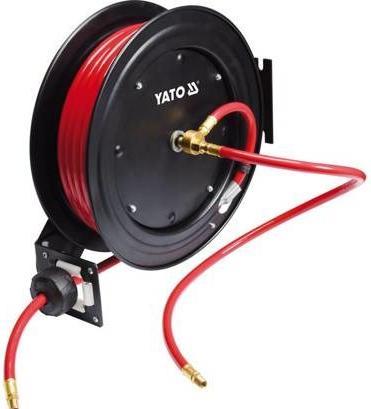 Actual product image Yato Pneumatic air hose on automatic reel, 15 m long, automatic return (YT-24250) (15 m)