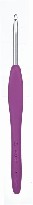 Actual product image Clover Crochet hook Amour 4.00 mm purple