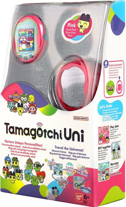 Immagine prodotto Bandai Tamagotchi Uni Rosa (Spagnolo, Tedesco, Multilingue, Italiano, Portoghese, Giapponese, Inglese, Francese)