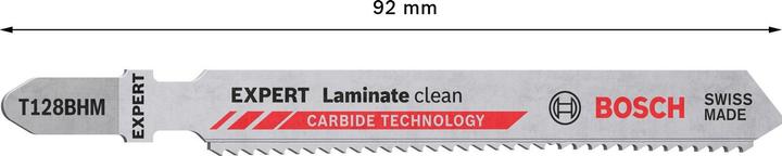 Actual product image Bosch Professional Zubehör Expert Laminate Clean T128 BHM jigsaw blade, 3 pieces