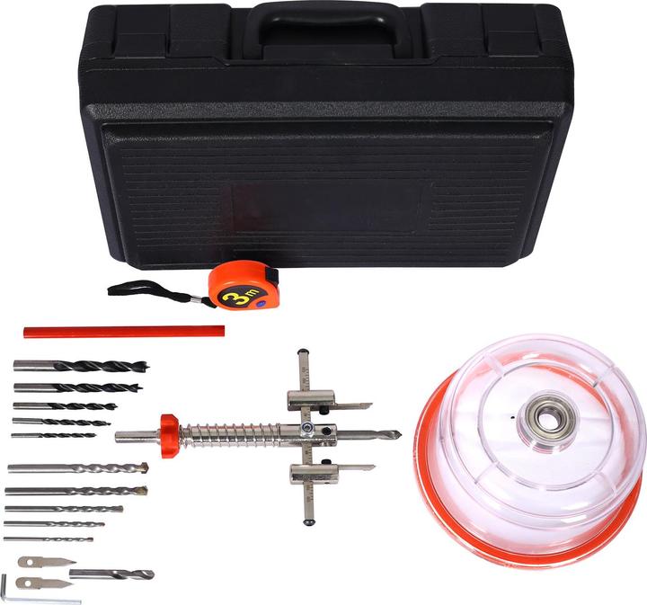 Image du produit Wiltec Coupe-cercle Cutter circulaire Ø 40-120mm Réglable Outil de découpe Protection anti-poussière ABS (40-120 millimètres)