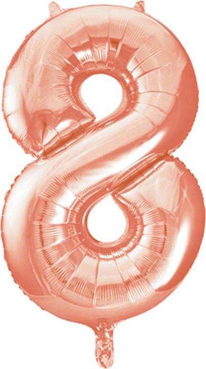 Produktbild Unique Party 86cm Rosen Gold Nummer Folien Ballon