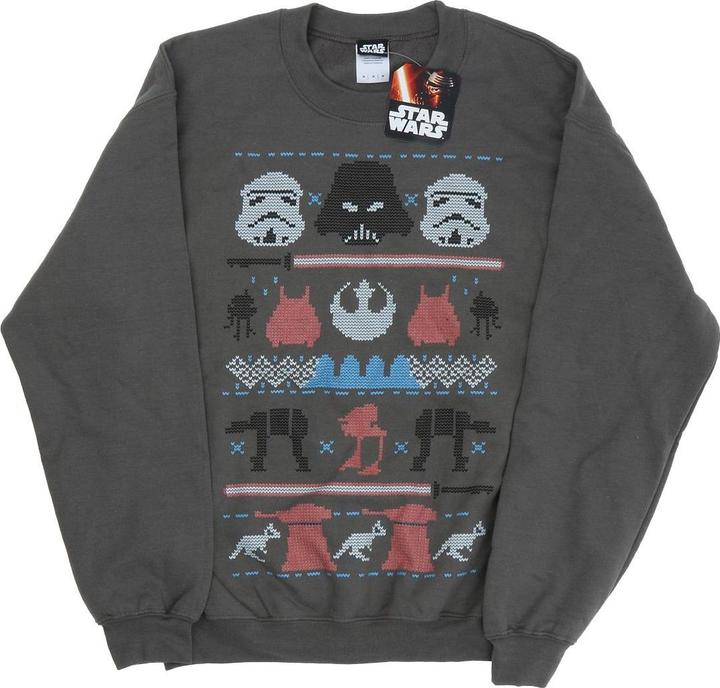 Star Wars Dark Side Fair Isle Christmas Sweatshirt