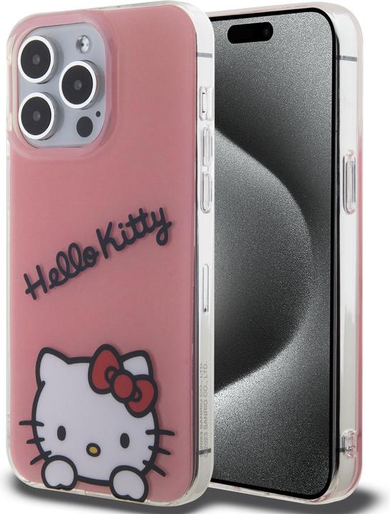 Immagine prodotto Hello Kitty Custodia IML Daydreaming Logo Cover per iPhone 15 Pro - Rosa (Apple iPhone 15 Pro)