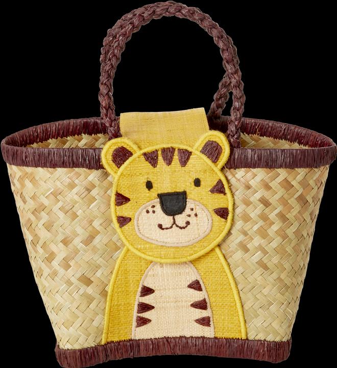 Produktbild Rice - Raffia Kids Bag with Tiger Closing - (KIBAG-TIG)