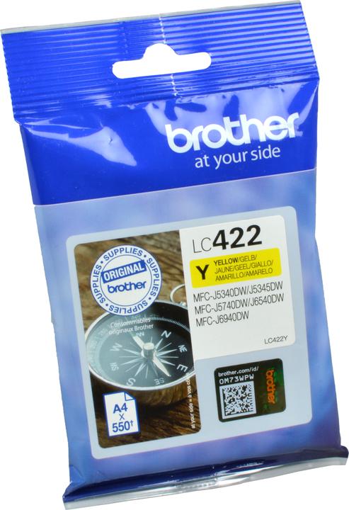 Image du produit Brother LC422Y Cartouche d'encre pour BH19M/B Compatible with MFC-J5340DW MFC-J5740DW MFC-J6540DW MFC-J69 (Y)