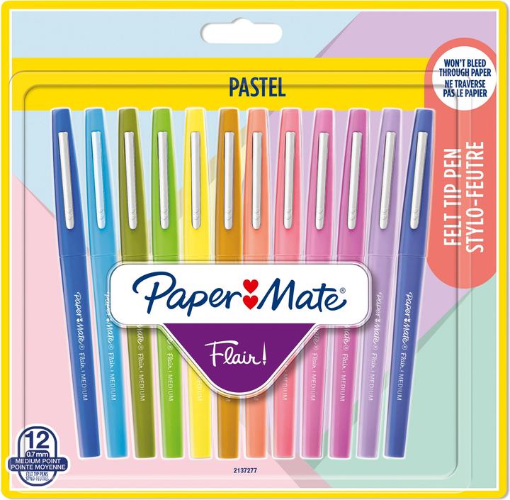 Actual product image Paper Mate Flair! (Multicoloured, Coral, 12 x)