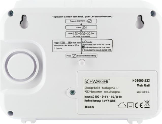 Produktbild Schwaiger HG1000 532 Sicherheitsalarmsystem