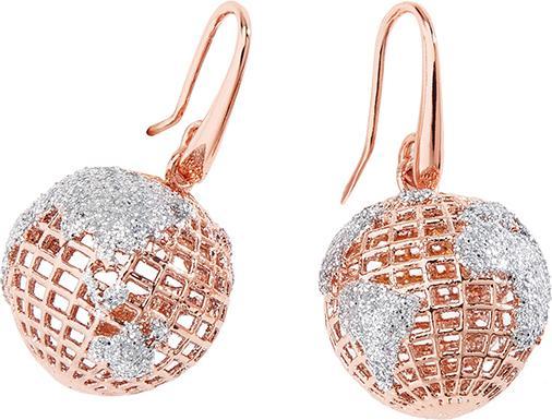 Immagine prodotto Ottaviani Orecchini in bronzo oro rosa con glitter argento