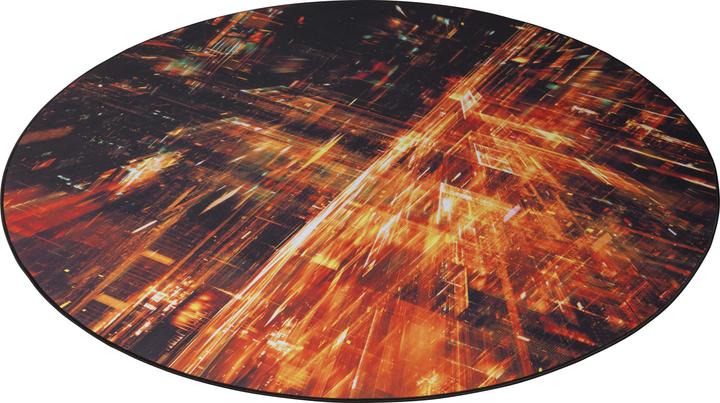 Deltaco GAMING GAM-126 Tapis de chaise pour les chaises de jeu et de bureau pour protéger le sol (L x l x h) (110 x 110 cm)