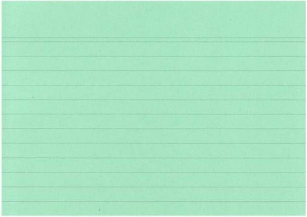 Staufen Index cards A6/100 green lined (A6, 180 g/m², 100 x)