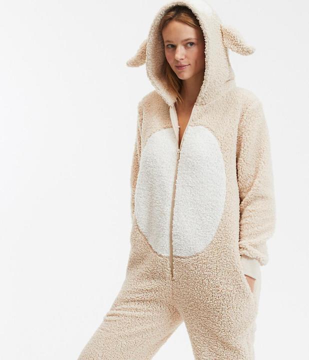 Produktbild So'home Kapuzenjumpsuit aus Sherpa-Fleece (34)