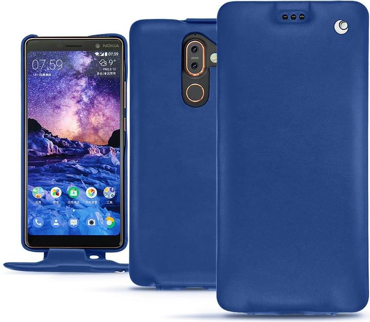 Productafbeelding Noreve Lederen omslag verticaal (Nokia 7 Plus)