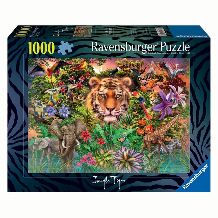 Immagine prodotto Ravensburger Puzzle 1000 Tiger im Garten (1000 pezzi)