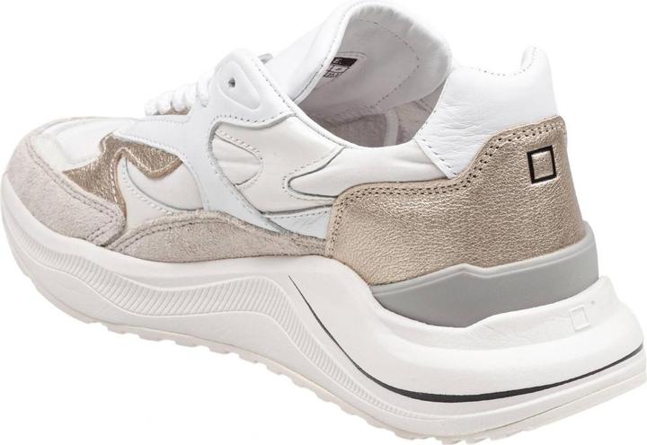 Produktbild D.a.t.e. D.a.t.e fuga sneakers in nylon and suede color white/platinum (38)