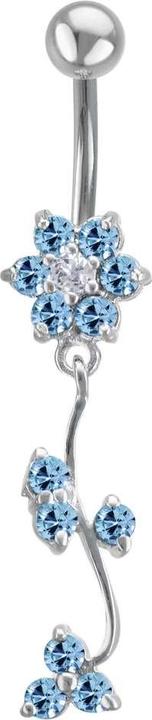 Image du produit Bijouteria Piercing nombril (Acier inoxydable, Argent 925, Zircone)