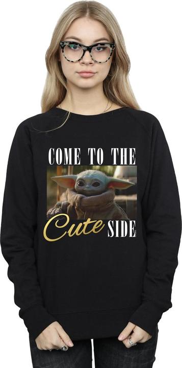 Immagine prodotto Star Wars The Mandalorian Come To The Cute Side Felpa Donna (XXL)