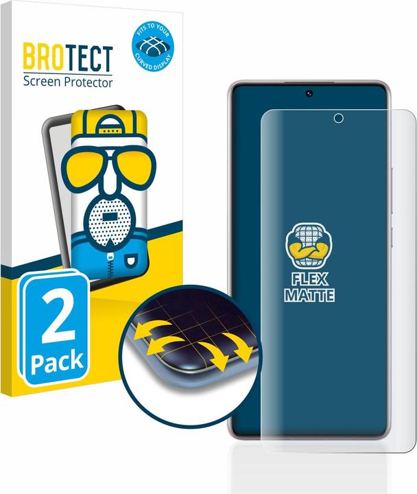 Produktbild BROTECT Full-Cover Displayschutz Matt (2 Stück, Xiaomi Redmi Note 12 Pro 5G)