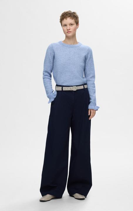 Image du produit Selected Femme Pull en tricot à manches ruchées (S)