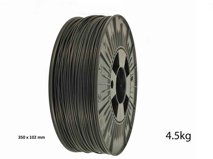 Actual product image 3d-printerstore.ch PLA Filament Best Value 1.75mm black 4.5kg (PLA, 1.75 mm, 4500 g, Black)