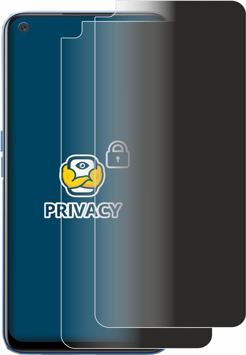Actual product image BROTECT Anti-spy privacy film Blue light protection film (2 Piece, Realme 8 5G)