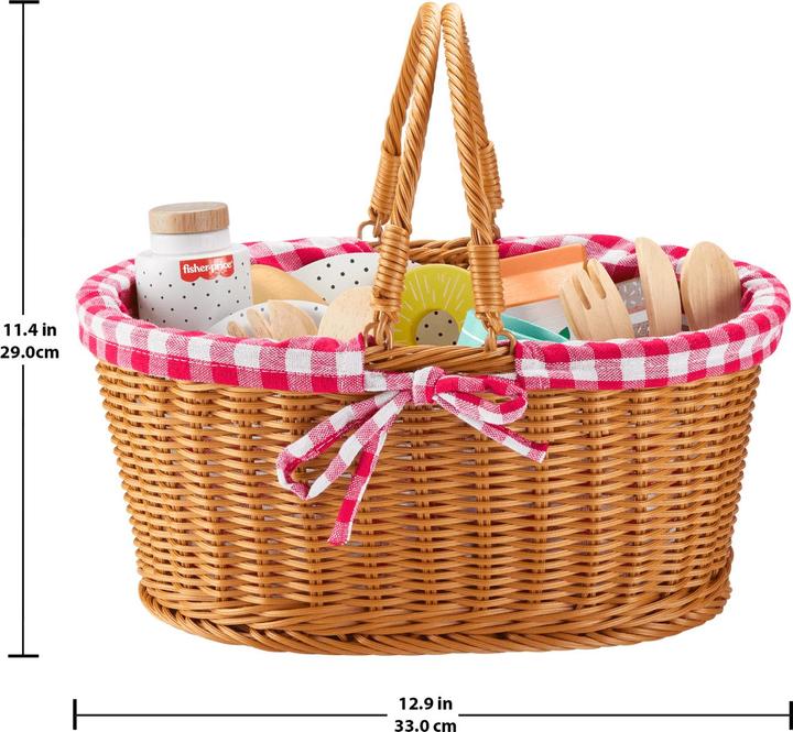 Actual product image Fisher-Price Wooden picnic basket set