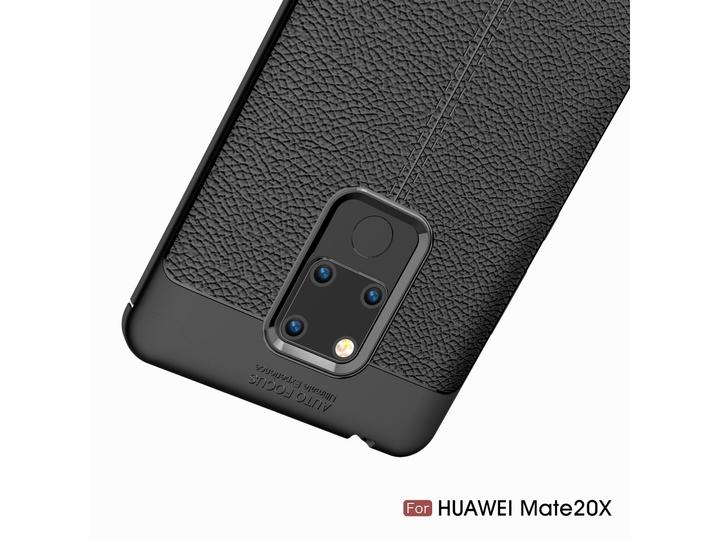 Produktbild Screenguard Huawei Mate 20 X Hülle Leather Design TPU Cover (Huawei Mate 20 X)