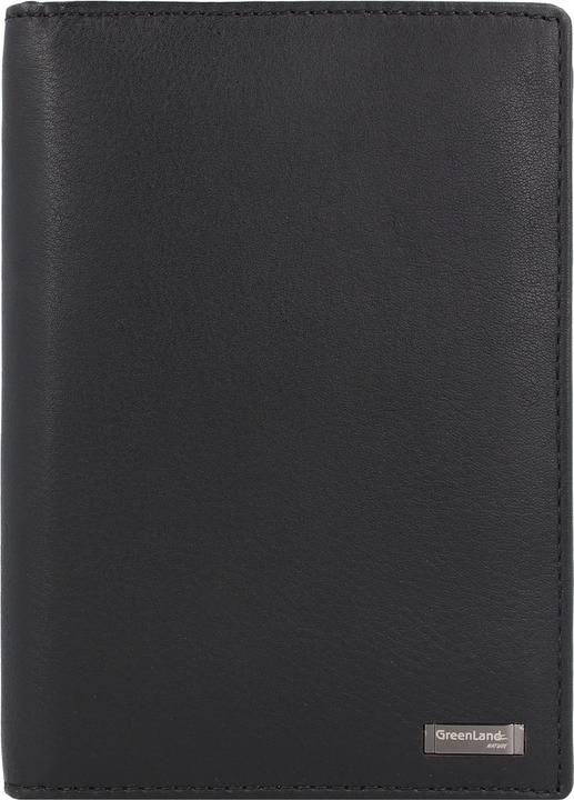 Greenland Nature Black Nappa Reisepassetui RFID Leder 11,5 cm (Reisepasshülle)