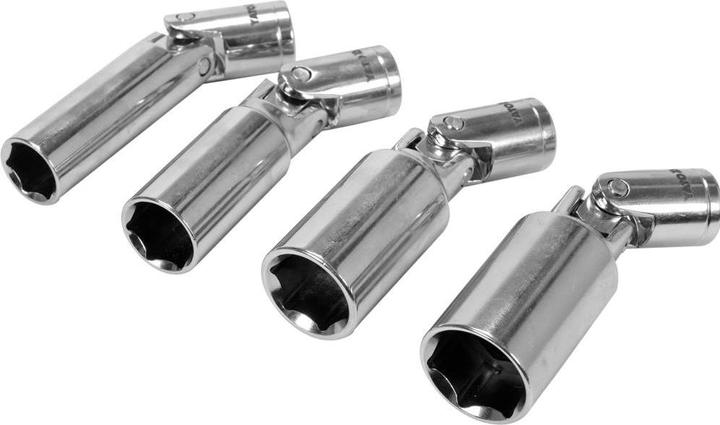 Produktbild Yato Gelenk- Zündkerzenschlüssel Satz 4 Tlg Zündkerzen-Nuss Kerzenschlüssel 14-21mm