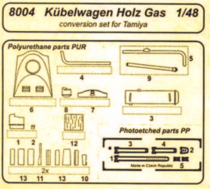 Immagine prodotto CMK Benna a gas per kit Tamiya
