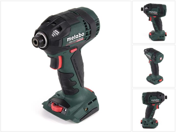 Image du produit Metabo Clé à chocs sans fil SSD 18 LTX 200 BL (Fonctionnement sur batterie)
