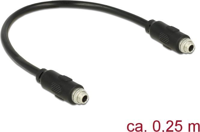 Actual product image Delock Audio cable for installation 3.5 mm jack - 3.5 mm jack 25 cm (0.25 m, 3.5mm jack (AUX))