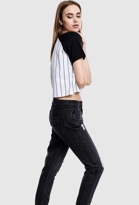 Actual product image Urban Classics Ladies Cropped Baseball Tee (XS)