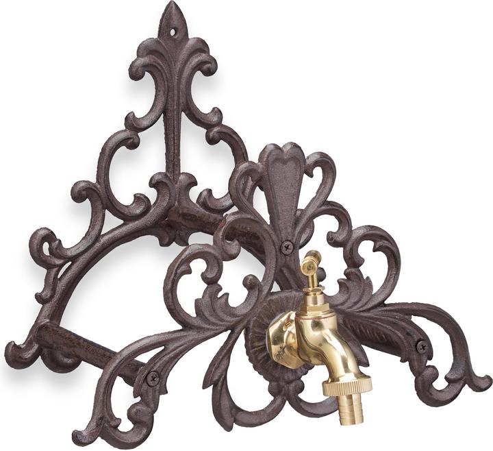 Actual product image Relaxdays Antique Hose Reel with Faucet