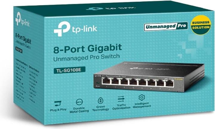 Produktbild TP-Link Tl-Sg108e (8 Ports)