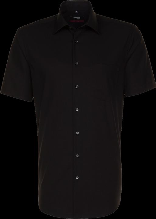 Actual product image Seidensticker Shirt 1/2 Regular Kent non iron black (XL)