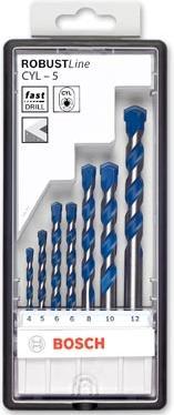 Produktbild Bosch Professional Zubehör 5-tlg. CYL-5 Betonbohrer-Set, Robust Line, 4–8 mm (8 mm, 5 mm, 4 mm, 6 mm)