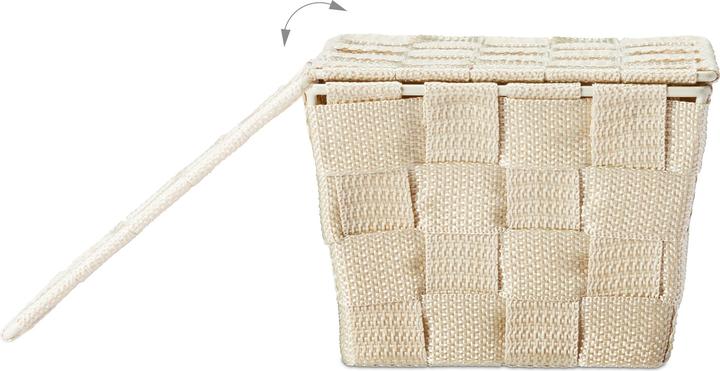 Actual product image Relaxdays Storage Basket, Lidded (1 x, 19.5 x 14.5 x 10.5 cm)