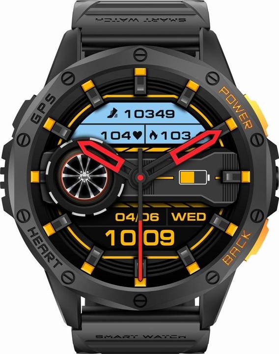 Immagine prodotto Gravity GPS GT24-2 Herren-Smartwatch, schwarzes Silikonarmband + weisses Silikonarmband