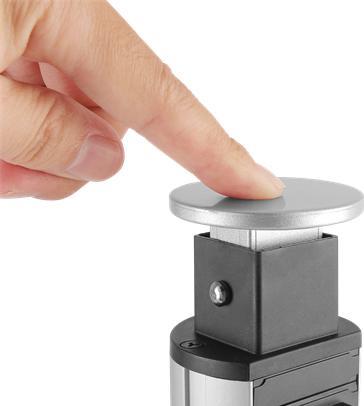 Actual product image Deltaco Pop-up socket strip (3 x, CEE 7/3)