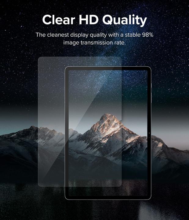 Image du produit Ringke Galaxy Tab S8+ / S7+ / S7 FE Protecteur d'écran Invisible Défenseur en verre trempé Transparent (1 pièce(s), S8 Plus)