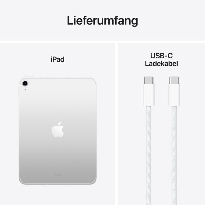 Produktbild Apple iPad 2025 (11. Gen) (5G, 11", 128 GB, Silver)