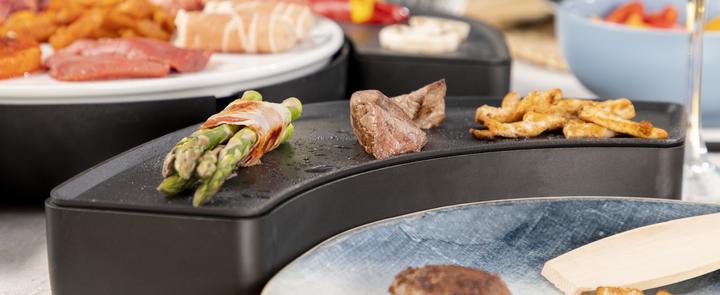 Immagine prodotto Princess 103070 Dinner4all Circle - 4 griglie individuali - 4 x 250 W - Spatola inclusa
