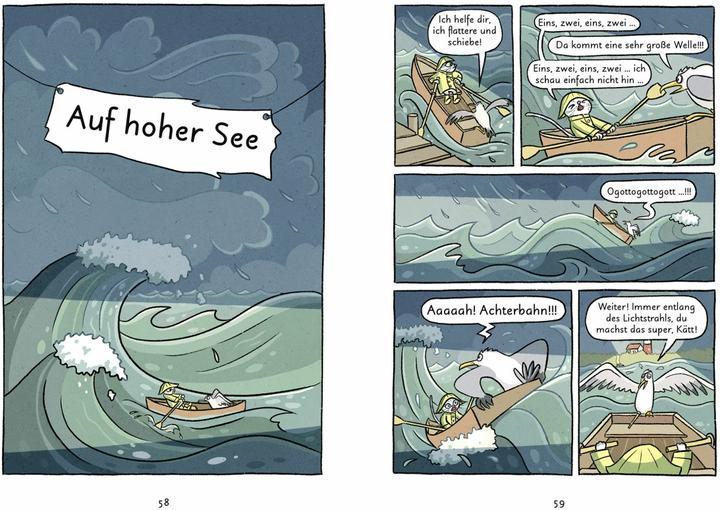 Produktbild Mein Abenteuercomic - Mops und Kätt fahren ans Meer (Deutsch, Vera Schmidt, 2021)