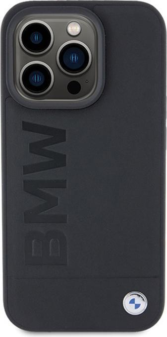 Produktbild BMW BMHMP15LSLLBK iPhone 15 Pro 6.1" czarny/black MagSafe Leather Hot Stamp (Apple iPhone 15 Pro)