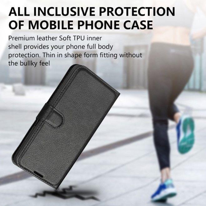 Actual product image MU Classic Litchi Leather Bookcover Series (Honor 70)